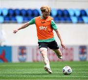 9 June 2025; Liam Scales during a Republic of Ireland training session at the Stade de Luxembourg in Luxembourg. Photo by Stephen McCarthy/Sportsfile