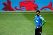 9 June 2025; Andrew Omobamidele during a Republic of Ireland training session at the Stade de Luxembourg in Luxembourg. Photo by Stephen McCarthy/Sportsfile