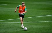 9 June 2025; Nathan Collins during a Republic of Ireland training session at the Stade de Luxembourg in Luxembourg. Photo by Stephen McCarthy/Sportsfile