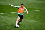 9 June 2025; Matt Doherty during a Republic of Ireland training session at the Stade de Luxembourg in Luxembourg. Photo by Stephen McCarthy/Sportsfile