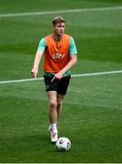 9 June 2025; Nathan Collins during a Republic of Ireland training session at the Stade de Luxembourg in Luxembourg. Photo by Stephen McCarthy/Sportsfile