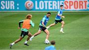 9 June 2025; Adam Idah during a Republic of Ireland training session at the Stade de Luxembourg in Luxembourg. Photo by Stephen McCarthy/Sportsfile