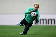 9 June 2025; Goalkeeper Caoimhin Kelleher during a Republic of Ireland training session at the Stade de Luxembourg in Luxembourg. Photo by Stephen McCarthy/Sportsfile