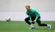 9 June 2025; Goalkeeper Caoimhin Kelleher during a Republic of Ireland training session at the Stade de Luxembourg in Luxembourg. Photo by Stephen McCarthy/Sportsfile