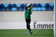 9 June 2025; Goalkeeper Caoimhin Kelleher during a Republic of Ireland training session at the Stade de Luxembourg in Luxembourg. Photo by Stephen McCarthy/Sportsfile