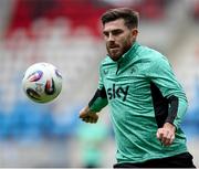 9 June 2025; Ryan Manning during a Republic of Ireland training session at the Stade de Luxembourg in Luxembourg. Photo by Stephen McCarthy/Sportsfile
