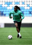9 June 2025; Bosun Lawal during a Republic of Ireland training session at the Stade de Luxembourg in Luxembourg. Photo by Stephen McCarthy/Sportsfile