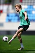 9 June 2025; Liam Scales during a Republic of Ireland training session at the Stade de Luxembourg in Luxembourg. Photo by Stephen McCarthy/Sportsfile