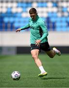 9 June 2025; Dara O'Shea during a Republic of Ireland training session at the Stade de Luxembourg in Luxembourg. Photo by Stephen McCarthy/Sportsfile