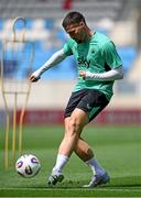 9 June 2025; Matt Doherty during a Republic of Ireland training session at the Stade de Luxembourg in Luxembourg. Photo by Stephen McCarthy/Sportsfile