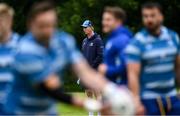 9 June 2025; Head coach Leo Cullen during a Leinster Rugby squad training session at UCD in Dublin. Photo by Piaras Ó Mídheach/Sportsfile
