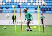 9 June 2025; John Joe Patrick Finn during a Republic of Ireland training session at the Stade de Luxembourg in Luxembourg. Photo by Stephen McCarthy/Sportsfile