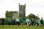 9 June 2025; Dare to Believe ambassador Daire Lynch at Lisronagh National School, Clonmel, as part of the Dare to Believe programme to inspire the next generation, sponsored by Allianz. Photo by David Fitzgerald/Sportsfile
