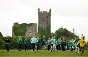 9 June 2025; Dare to Believe ambassador Daire Lynch at Lisronagh National School, Clonmel, as part of the Dare to Believe programme to inspire the next generation, sponsored by Allianz. Photo by David Fitzgerald/Sportsfile