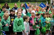 9 June 2025; Dare to Believe ambassador Daire Lynch at Lisronagh National School, Clonmel, as part of the Dare to Believe programme to inspire the next generation, sponsored by Allianz. Photo by David Fitzgerald/Sportsfile
