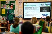 9 June 2025; Dare to Believe ambassador Daire Lynch at Lisronagh National School, Clonmel, as part of the Dare to Believe programme to inspire the next generation, sponsored by Allianz. Photo by David Fitzgerald/Sportsfile