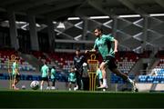 9 June 2025; Jason Knight during a Republic of Ireland training session at the Stade de Luxembourg in Luxembourg. Photo by Stephen McCarthy/Sportsfile