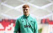 9 June 2025; Jake O'Brien during a Republic of Ireland training session at the Stade de Luxembourg in Luxembourg. Photo by Stephen McCarthy/Sportsfile