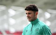 9 June 2025; Robbie Brady during a Republic of Ireland training session at the Stade de Luxembourg in Luxembourg. Photo by Stephen McCarthy/Sportsfile