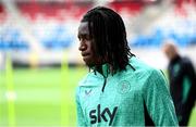 9 June 2025; Bosun Lawal during a Republic of Ireland training session at the Stade de Luxembourg in Luxembourg. Photo by Stephen McCarthy/Sportsfile