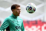 9 June 2025; Kasey McAteer during a Republic of Ireland training session at the Stade de Luxembourg in Luxembourg. Photo by Stephen McCarthy/Sportsfile