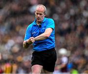 8 June 2025; Referee Johnny Murphy during the Leinster GAA Senior Hurling Championship final match between Kilkenny and Galway at Croke Park in Dublin. Photo by Ray McManus/Sportsfile