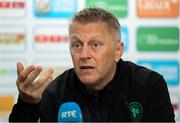 9 June 2025; Head coach Heimir Hallgrimsson during a Republic of Ireland press conference at the Stade de Luxembourg in Luxembourg. Photo by Stephen McCarthy/Sportsfile