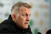 9 June 2025; Head coach Heimir Hallgrimsson during a Republic of Ireland press conference at the Stade de Luxembourg in Luxembourg. Photo by Stephen McCarthy/Sportsfile