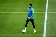 9 June 2025; Andrew Omobamidele during a Republic of Ireland training session at the Stade de Luxembourg in Luxembourg. Photo by Stephen McCarthy/Sportsfile