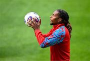 9 June 2025; Gerson Rodrigues during a Luxembourg training session at the Stade de Luxembourg in Luxembourg. Photo by Stephen McCarthy/Sportsfile