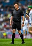 8 June 2025; Referee Michael Kennedy during the Joe McDonagh Cup final match between Kildare and Laois at Croke Park in Dublin. Photo by Ray McManus/Sportsfile