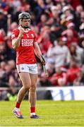 7 June 2025; Darragh Fitzgibbon of Cork celebrates after scoring a point from a '65 in the last place of extra-time to send the match to a penalty shoot-out during the Munster GAA Hurling Senior Championship final match between Limerick and Cork at TUS Gaelic Grounds in Limerick. Photo by Piaras Ó Mídheach/Sportsfile