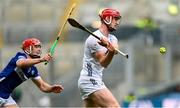 8 June 2025; James Burke of Kildare and David Dooley of Laois during the Joe McDonagh Cup final match between Kildare and Laois at Croke Park in Dublin. Photo by Ramsey Cardy/Sportsfile
