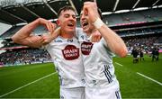 8 June 2025; Conn Kehoe, left, and Darragh Melville of Kildare after the Joe McDonagh Cup final match between Kildare and Laois at Croke Park in Dublin. Photo by Ramsey Cardy/Sportsfile