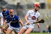 8 June 2025; James Burke of Kildare and David Dooley of Laois during the Joe McDonagh Cup final match between Kildare and Laois at Croke Park in Dublin. Photo by Ramsey Cardy/Sportsfile