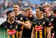 8 June 2025; Jordan Molloy, 9, and Richie Reid of Kilkenny during the Leinster GAA Senior Hurling Championship final match between Kilkenny and Galway at Croke Park in Dublin. Photo by Ramsey Cardy/Sportsfile