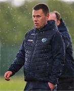 7 June 2025; Laois manager Brendan Phelan during the Electric Ireland Celtic Challenge Corn William Robinson final match between Meath and Laois at the GAA National Games Development Centre in Abbotstown, Dublin. Photo by Stephen Marken/Sportsfile
