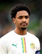 6 June 2025; Abdou Diallo of Senegal before the international friendly match between Republic of Ireland and Senegal at the Aviva Stadium in Dublin. Photo by Ben McShane/Sportsfile
