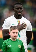 6 June 2025; Abdoulaye Seck of Senegal before the international friendly match between Republic of Ireland and Senegal at the Aviva Stadium in Dublin. Photo by Ben McShane/Sportsfile