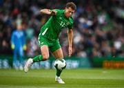 6 June 2025; Kasey McAteer of Republic of Ireland during the international friendly match between Republic of Ireland and Senegal at the Aviva Stadium in Dublin. Photo by Ben McShane/Sportsfile