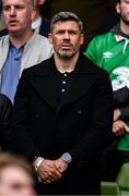 6 June 2025; Stoke City sporting director and former Republic of Ireland international Jonathan Walters in attendance before the international friendly match between Republic of Ireland and Senegal at the Aviva Stadium in Dublin. Photo by Ben McShane/Sportsfile