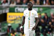 6 June 2025; Abdoulaye Seck of Senegal during the international friendly match between Republic of Ireland and Senegal at the Aviva Stadium in Dublin. Photo by Ben McShane/Sportsfile