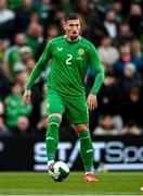 6 June 2025; Matt Doherty of Republic of Ireland during the international friendly match between Republic of Ireland and Senegal at the Aviva Stadium in Dublin. Photo by Ben McShane/Sportsfile