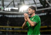 6 June 2025; Robbie Brady of Republic of Ireland during the international friendly match between Republic of Ireland and Senegal at the Aviva Stadium in Dublin. Photo by Ben McShane/Sportsfile