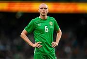 6 June 2025; Will Smallbone of Republic of Ireland during the international friendly match between Republic of Ireland and Senegal at the Aviva Stadium in Dublin. Photo by Ben McShane/Sportsfile