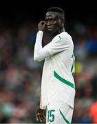 6 June 2025; Krépin Diatta of Senegal during the international friendly match between Republic of Ireland and Senegal at the Aviva Stadium in Dublin. Photo by Ben McShane/Sportsfile