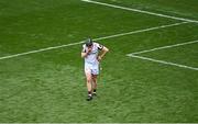 8 June 2025; Galway goalkeeper Darragh Walsh reacts after Kilkenny's third goal during the Leinster GAA Senior Hurling Championship final match between Kilkenny and Galway at Croke Park in Dublin. Photo by Piaras Ó Mídheach/Sportsfile