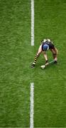 8 June 2025; TJ Reid of Kilkenny takes a free during the Leinster GAA Senior Hurling Championship final match between Kilkenny and Galway at Croke Park in Dublin. Photo by Piaras Ó Mídheach/Sportsfile