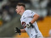 7 June 2025; Calum Keaveny of Kildare celebrates after scoring a point during the Electric Ireland GAA Football All-Ireland Minor Paul McGirr Cup Final match between Kildare and Meath at Glenisk O'Connor Park, Tullamore, Offaly. Photo by Tom Beary/Sportsfile