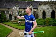 10 June 2025; Podge Delaney of Laois poses for a portrait with the Liam MacCarthy cup during the national launch of the GAA Hurling All-Ireland Senior Championship Series at Kinnitty Castle in Offaly. Photo by Brendan Moran/Sportsfile